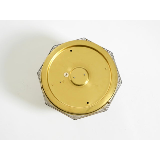 Vintage Glass Ceiling Lamp in Octagon Shape from Limburg, 1970s For Sale - Image 16 of 18