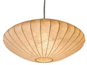 Mid-Century Modern Cocoon Pendant Lamp or Hanging Light from Goldkant, 1960s