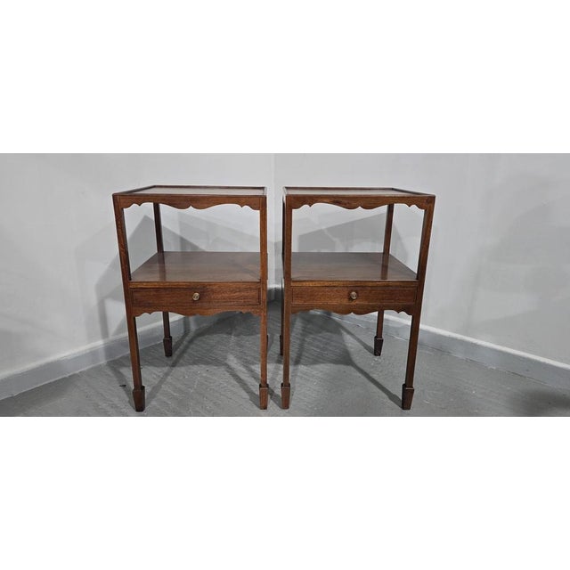 Regency Bedside Lamp Tables, 1920s, Set of 2 For Sale - Image 3 of 11