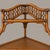 Brown Vintage Rattan and Wicker Five Tier Pagoda Etagere With Fretwork For Sale - Image 8 of 9