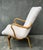 Scandinavian armchair model Eva designed by Bruno Mathsson for Karl Mathsson, Sweden 1950s. Frame made of bent beech...