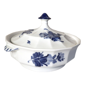 Vintage Royal Copenhagen Blue Flowers Covered Vegetable Bowl