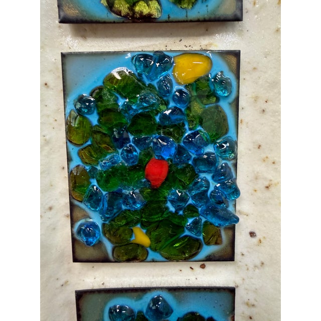 1960s Ceramic Lamp W/ Fused Glass Mosaic Panels, Attributed to Bitossi for Raymor For Sale - Image 11 of 17