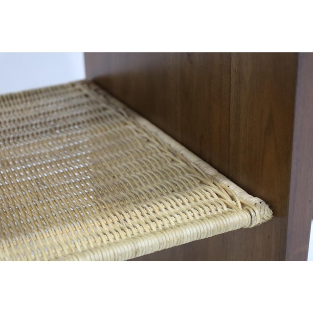 Brown Pair of McGuire "Dornick" Side Tables or Nightstands For Sale - Image 8 of 9