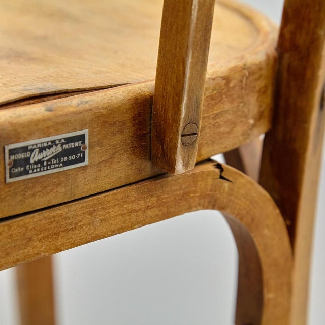 Wood Desk or Side Chair, 1940s For Sale - Image 11 of 18