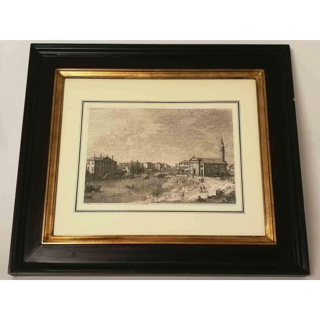 Al dolo is an original artwork realized by giovanni antonio canal, commonly known as canaletto (venice, 1697 - 1768)....