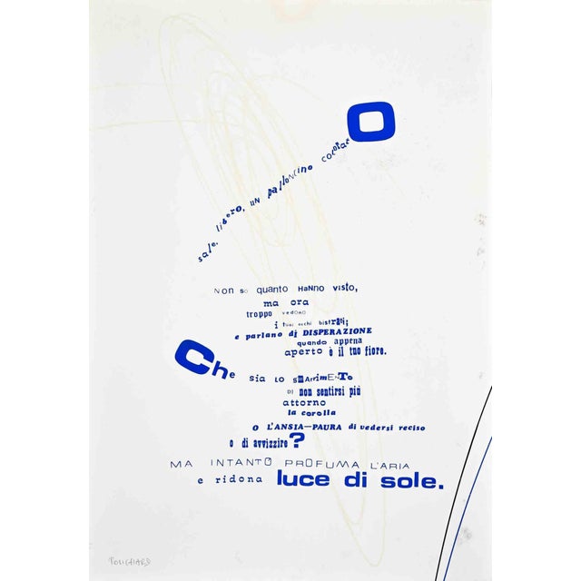 Offset and screen print realized by Pouchard in the 1970s. Hand signed in the lower left in pencil Good condition. This...