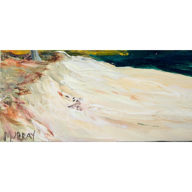 2000 - 2009 Sandy Beach - Impasto California Landscape With Water Inlet by Kathleen Murray For Sale - Image 5 of 6