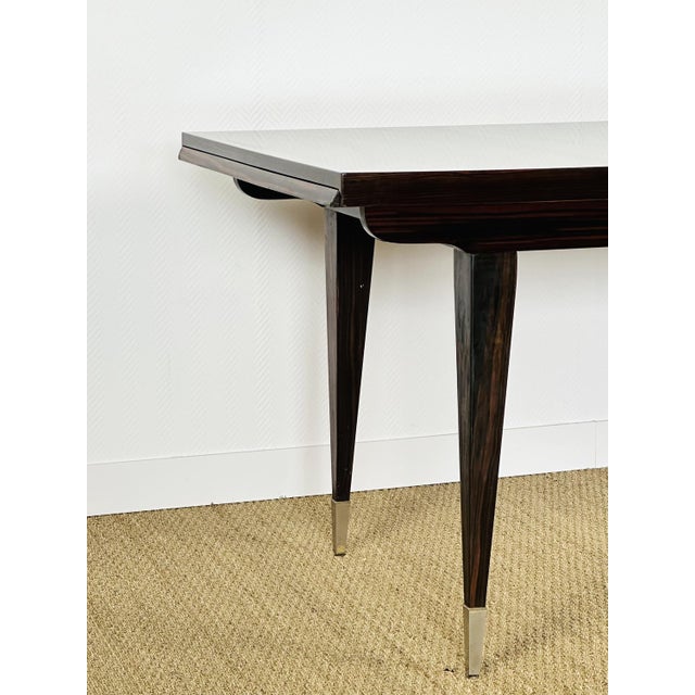 French Art Deco Dining Table in Macassar, 1940s For Sale - Image 10 of 15