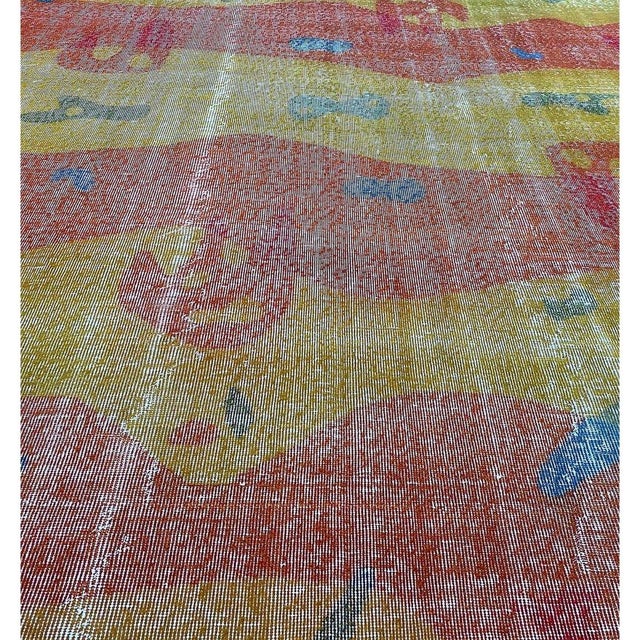 1970s 1970s Vintage Zeki Muren Area Rug 7x10 For Sale - Image 5 of 9
