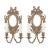 French 19th Century Louis XV-Style Brass & Mirror Sconces - A Pair For Sale - Image 9 of 9