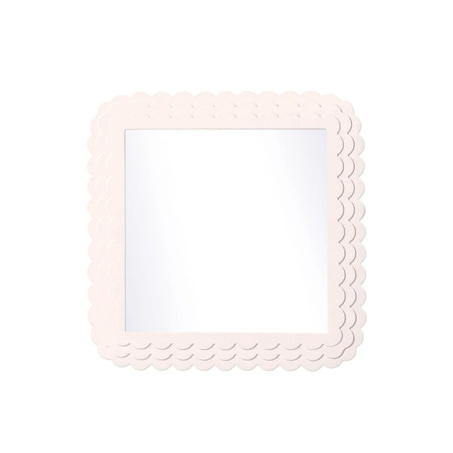 Contemporary Fleur Home Carnival Krewe Square Mirror in Frosted Petal, 48x48 For Sale - Image 3 of 3