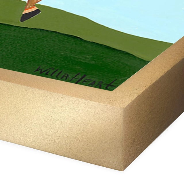 Illustration Horses by Willa Heart in Gold Frame, Small Art Prints - Set of 3 For Sale - Image 3 of 6