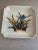 Vintage Japanese decorative porcelain plate beautifully decorated with gorgeous colors and irises design typical of Toyo...