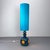 Blue Ceramic Floor Lamp from Bay Keramik with Blue Silk Shade, West Germany, 1960s For Sale - Image 15 of 15