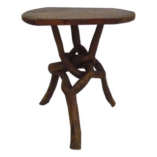 Vintage Side Table in Kola Wood, 1960s For Sale