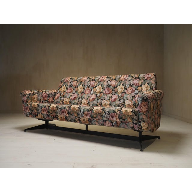 Vintage Italian Floral Sofa, 1960s For Sale - Image 4 of 4