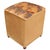 Wood Chinese Nature-Sceen Italian Velvet Upholstered Ottoman For Sale - Image 7 of 9