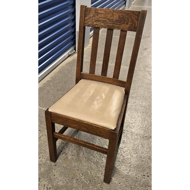 Marked Down (Again)! 1910s Arts & Craft-Style J K Rishel Oak Dining Room Table W Leaves & Chairs For Sale - Image 18 of 18