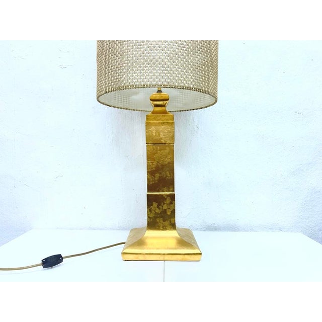 Metal Hollywood Regency Floor or Table Lamp with Gold-Plated Ceramic Base, 1960s-1970s For Sale - Image 7 of 16
