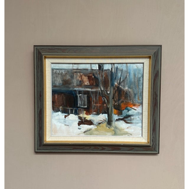 Pia Hesselmark‑campbell, The Forge, 1960s, Oil Painting on Canvas, Framed For Sale - Image 11 of 18