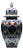 Handmade Ceramic Iznik Shah Vase with Lid (Classic Floral Style) Red Carnation and Central Hatayi Medallion For Sale
