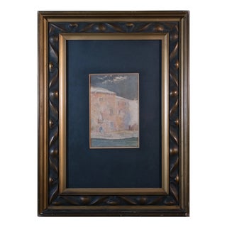 Venetian Canal Scene, 1950s, Watercolor For Sale