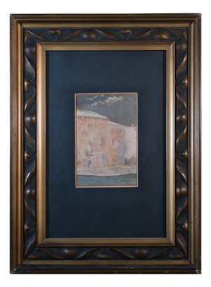 Venetian Canal Scene, 1950s, Watercolor