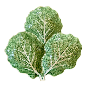Bordallo Pinheiro Cabbage Divided Serving Bowl
