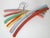 Set of 6 handmade colorful crochet covered wood hangers in a cottagecore style perfect for adding a little charm to your...
