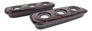 Vintage Tealight Holders in Ceramic from Bay Keramik, 1960s, Set of 2