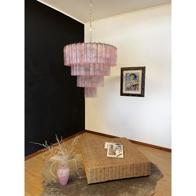 Large Vintage Murano Glass Tiered Chandelier, 1990s For Sale - Image 15 of 18