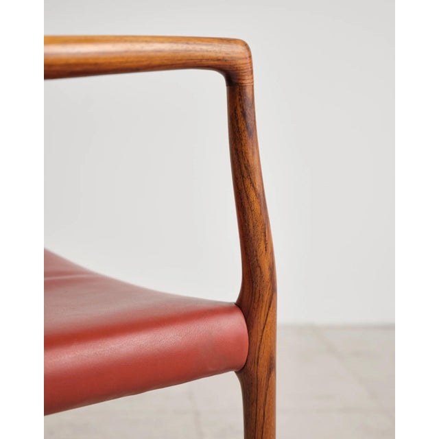 Armchair Model 65 with Leather Upholstery by Niels O. Møller for j.l. Møllers, Denmark, 1960s For Sale - Image 18 of 18
