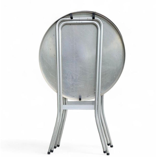 Aluminium Standing Tables, 1970s, Set of 2 For Sale - Image 5 of 18