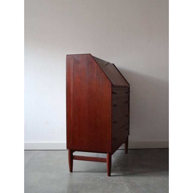 Vintage Danish Secretary in Teak, 1960s For Sale - Image 6 of 13