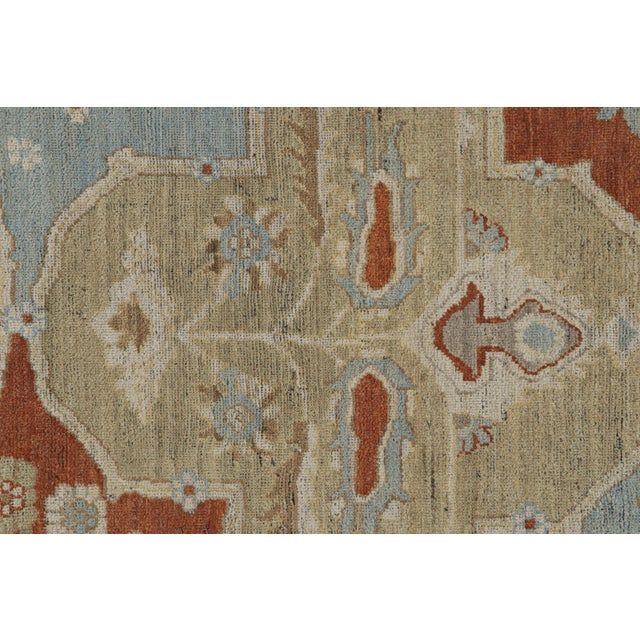 Rug & Kilim’s Burano Rug With Floral Patterns and Cartouches For Sale In New York - Image 6 of 7