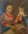 1940s Horacio R. Rocha Painting of Girl With Cat 1940's For Sale - Image 5 of 14