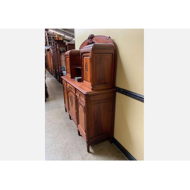 Vintage Art Nouveau Cabinet in Walnut, 1925 For Sale - Image 6 of 13