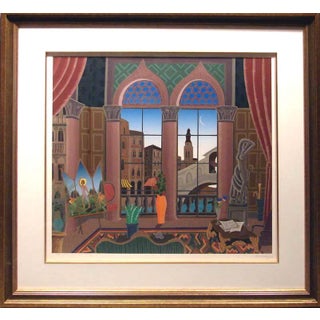 Thomas McKnight "Capriccio" Serigraph With Custom Frame Hand Signed For Sale