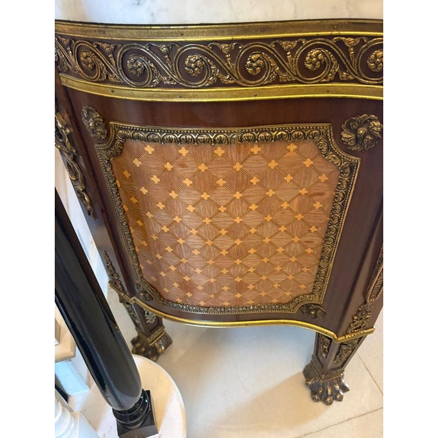 Antique French Ormolu-Mounted Marble Top Sideboard, 1900s For Sale - Image 18 of 18