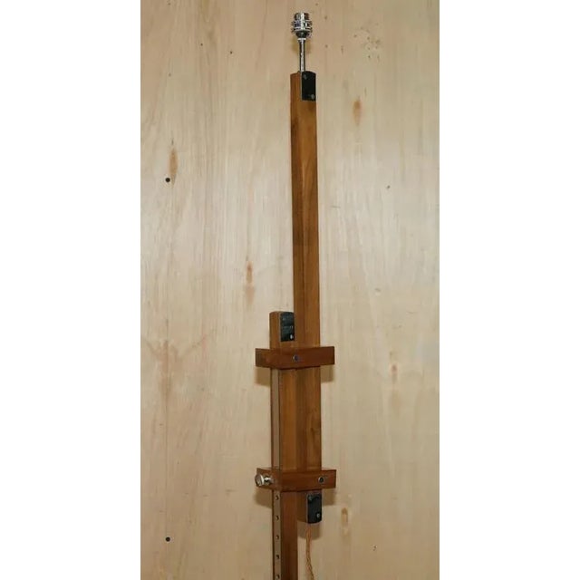 Height-Adjustable Floor Lamp with Chrome Fittings by David Linley For Sale - Image 11 of 13