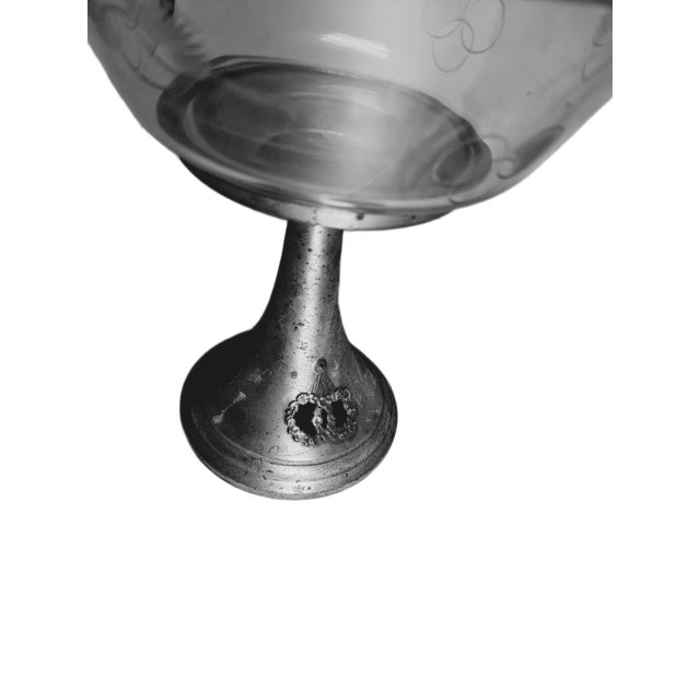 Art Nouveau Bowl on Stand, Czechoslovakia, 1900s For Sale - Image 13 of 14
