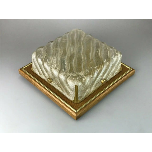 Space Age Glass Flush Mount Light by Plafoniere For Sale - Image 6 of 10