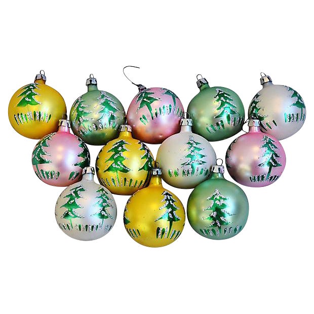Fancy Christmas Ornaments w/Box Set of 12 Chairish