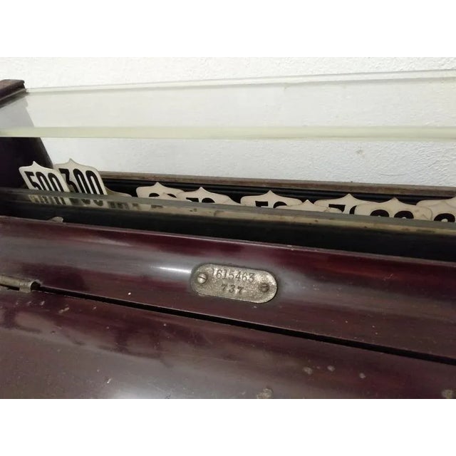 Maroon Vintage Cash Register by Giuseppe Regosa & Figli Turin, 1920s For Sale - Image 8 of 13