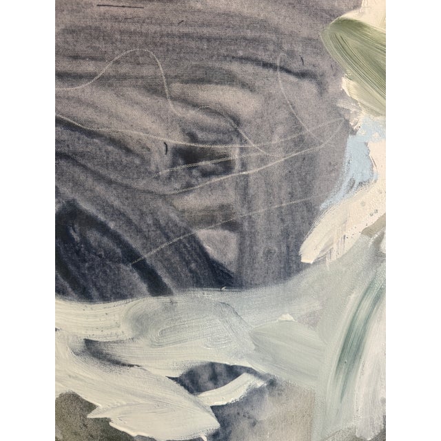 Abstract “Silver Sky” Original Painting by Hayley Morée For Sale - Image 3 of 5