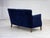 Wood Danish Two-Seater Sofa in Dark Blue Furniture Velour, 1960s For Sale - Image 7 of 15