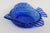 Glass Hazel Atlas Cobalt Blue Angel Fish Bowl Depression Glass Ashtray Dish 4888b For Sale - Image 7 of 12
