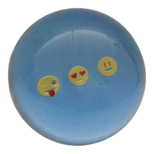 Art Glass Emoji Paper Weight Paperweight With Box
