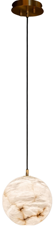 Moon 15 Pendant Lamp by United Alabaster